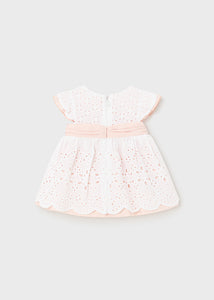 Baby Girls Broderie Anglaise Dress - 1802