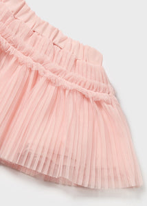 Little Girls Peach Tulle Skirt Set - 1932