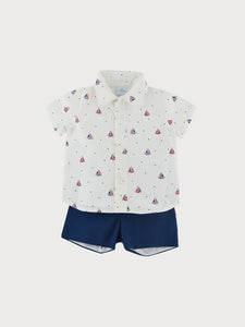 Toddler Boys  Shirt and Shorts Set - Velero- 024DU-18