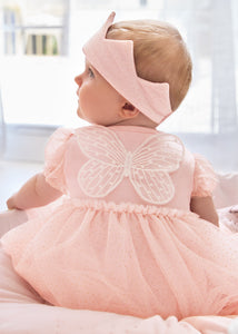Baby Girls Tulle Dress and Crown Set- 1629