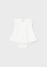 Baby Girls White  Spotted Dress - 1820