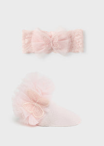 Baby Girls Sock & Headband Gift Set - 9710