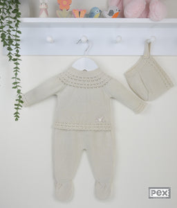 Baby Girls Knitted 3 Piece Set - Cara