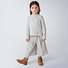 Ivory & Grey Dogtooth Culottes - 4545