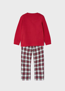 Boys Red Tartan Pyjamas - 4754