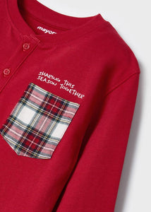 Boys Red Tartan Pyjamas - 4754