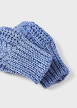 Blue Knit Hat & Mits - 9547