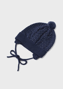 Toddler Boys Navy Hat and Scarf Set  - 10279