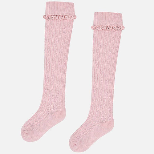 Girls Knee High Socks - Pink