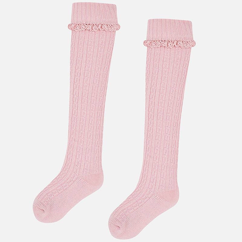Girls Knee High Socks - Pink