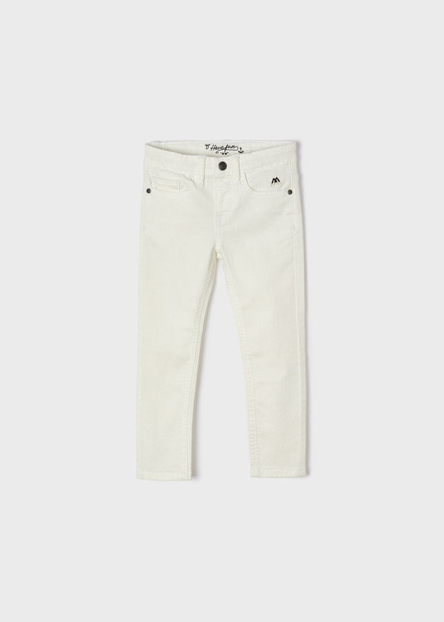 Boys White Skinny Fit Jeans - 3579