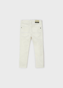 Boys White Skinny Fit Jeans - 3579