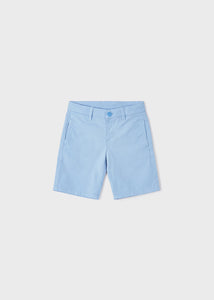 Boys Pale Blue Cotton Shorts - 202