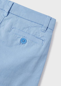 Boys Pale Blue Cotton Shorts - 202