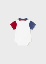 Baby Boys Polo Shirt White, Red and Blue - 1766