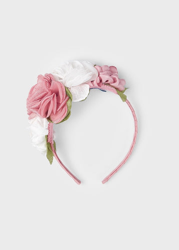 Girls Pink Flower Hairband - 10485