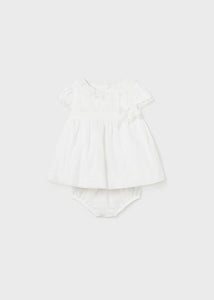Baby Girls White Organza Dress -1821