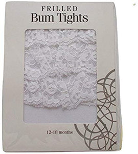 White Frilled Bum Tights