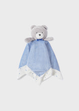 Baby Boys White and Blue Teddy Doudou Comforter - 19271