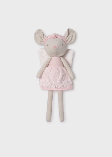 Baby Girls Beige and pink Mouse Toy -19423