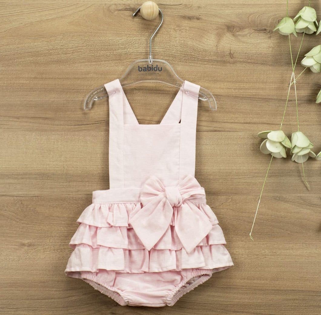 Baby Girls Pink Cotton Shortie - 30440