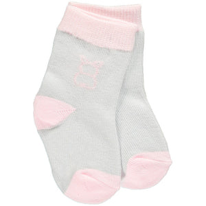 Baby Socks - White/Pink