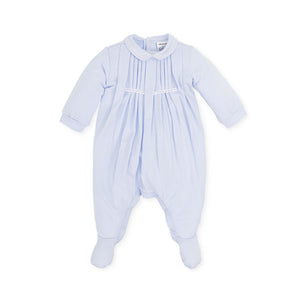 Baby Boys Pale Blue Cotton Babygrow - 5083S23