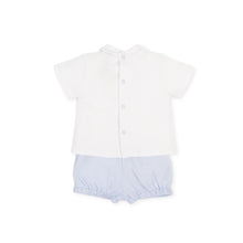 Baby Boy Pale Blue and White Short Set - 5583S23