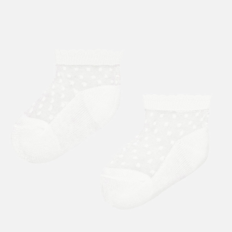 White Lace Ankle Socks