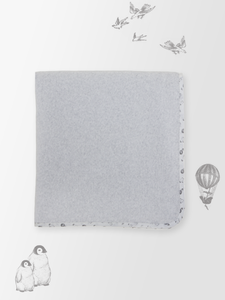 Grey Velour Blanket - 3335022