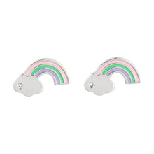 Silver Rainbow Earings - E6157