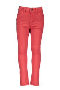 Red Cotton Chinos