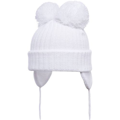 Minnie - White Double Pom-Pom Hat