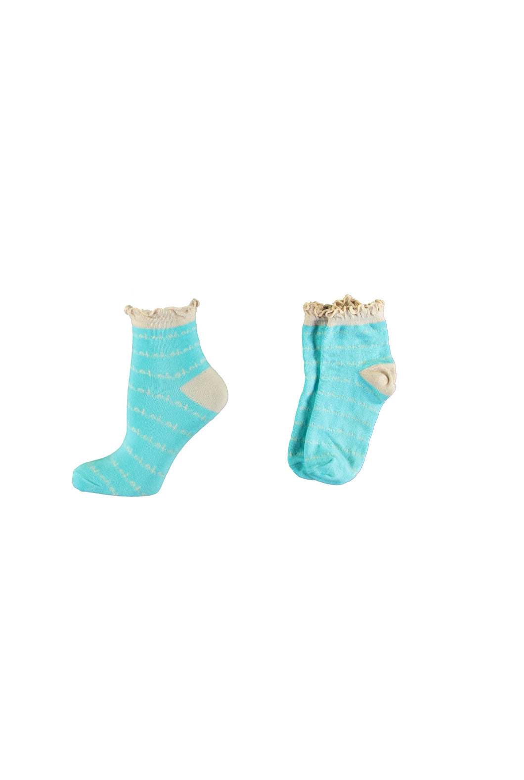 Turquoise Ankle Socks - 5901