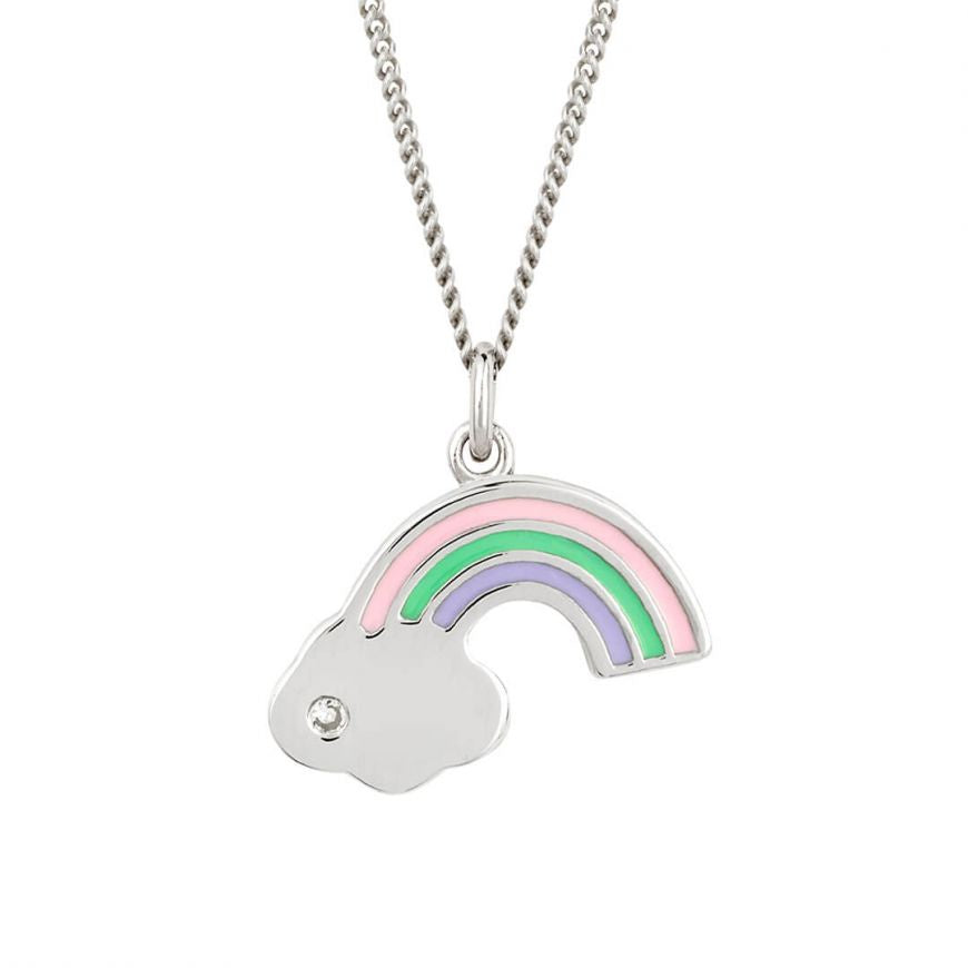 Silver Rainbow Necklace - N4488