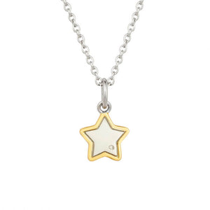 Recycled Silver Star Necklace - N4489