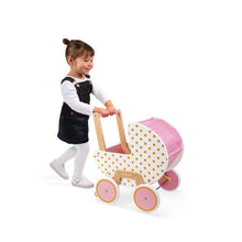 Wooden Doll's Pram - Candy Chic