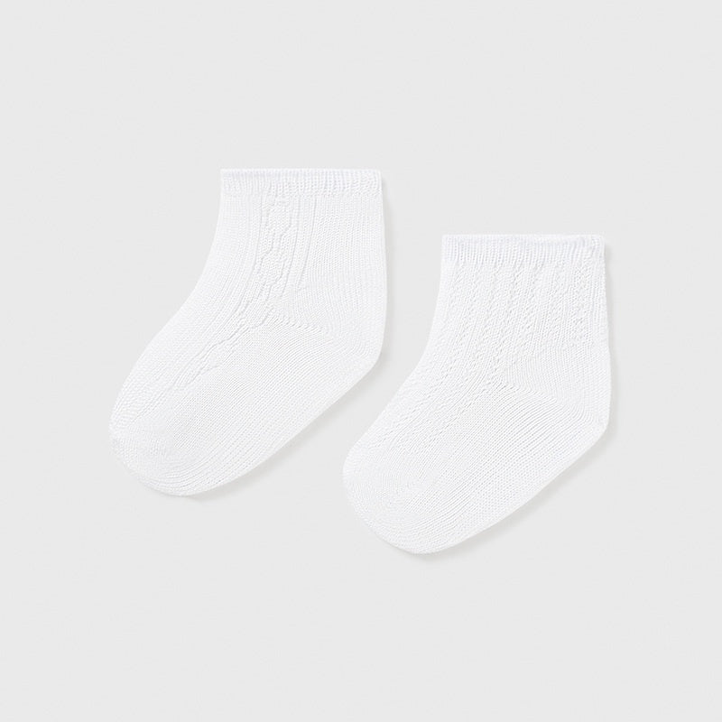 Baby Boys White Socks - 9361