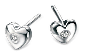 Silver Heart Earings