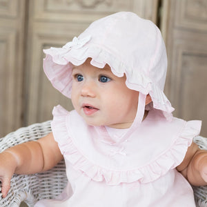 Baby Girls Pink Sun Hat - Gabby