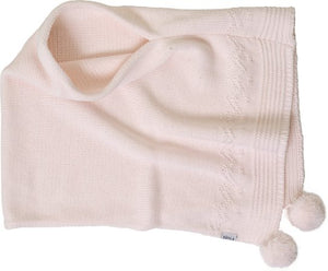 Belle Poncho - Soft Pink