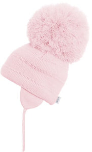 Tuva - Soft Pink Big Pom-Pom Hat